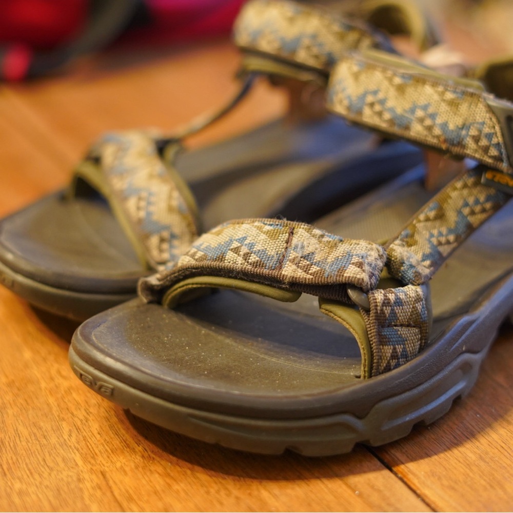 Teva Brown Patterned Sandals - image 1